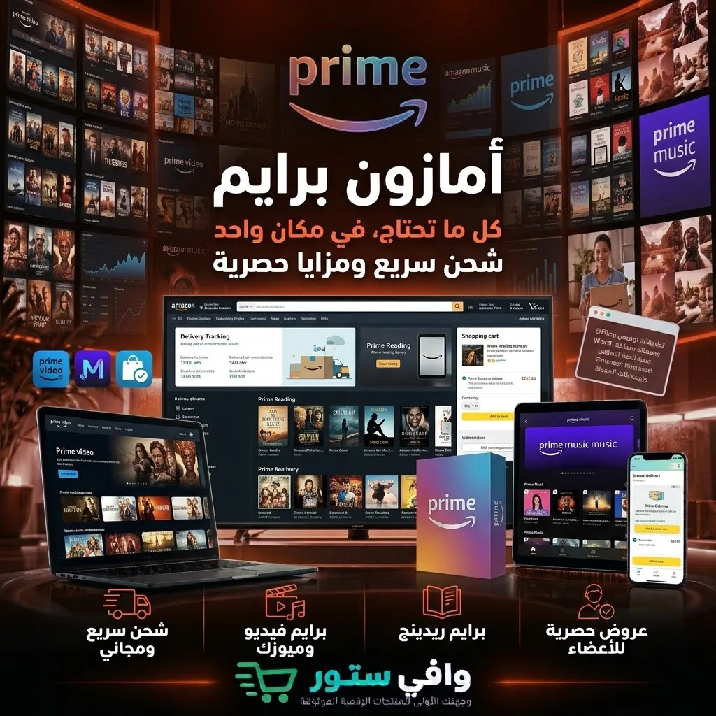 اشتراك امازون برايم لمدة شهر تسليم فوري