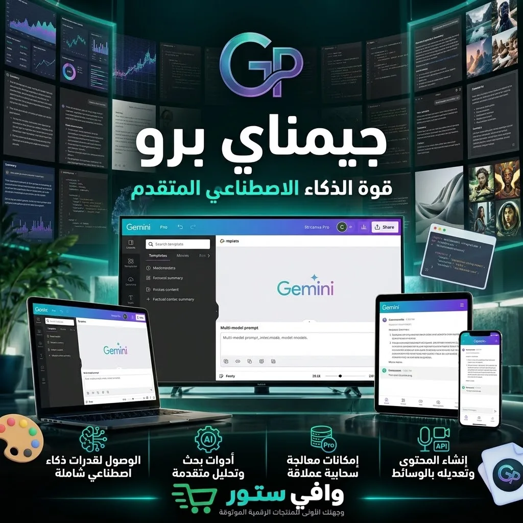 اشتراك جيميناي برو لمدة سنة ونصف على إيميلك الشخصي